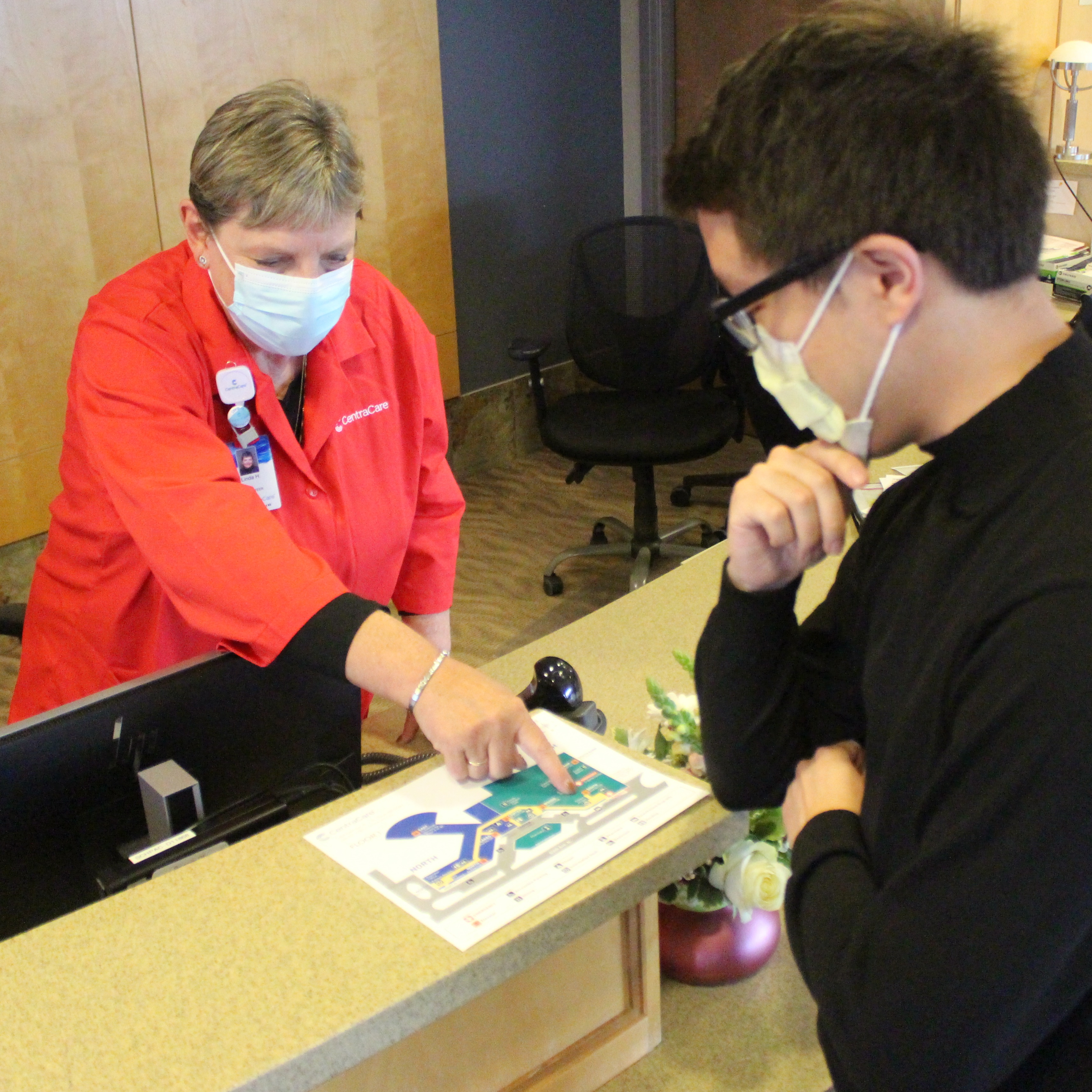 Volunteers play an important role in making CentraCare feel like a caring and welcoming place.