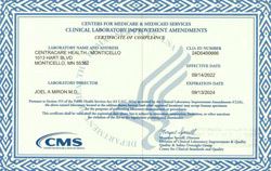 CLIA certificate