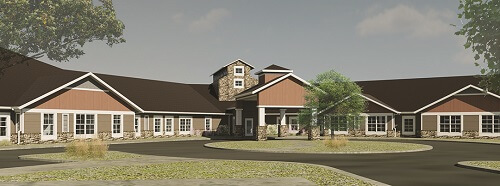 rendering of long prairie assisted living facility