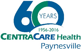 CentraCare Paynesville 60year anniversary logo 