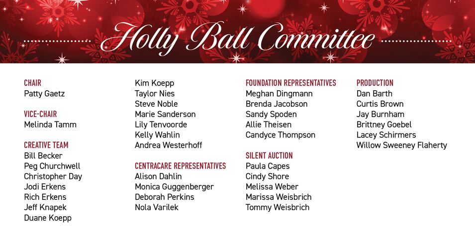 2022 Holly Ball Committee
