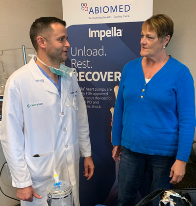 Dr. Kidd and Cindy recently met again at a reunion for Impella patients.